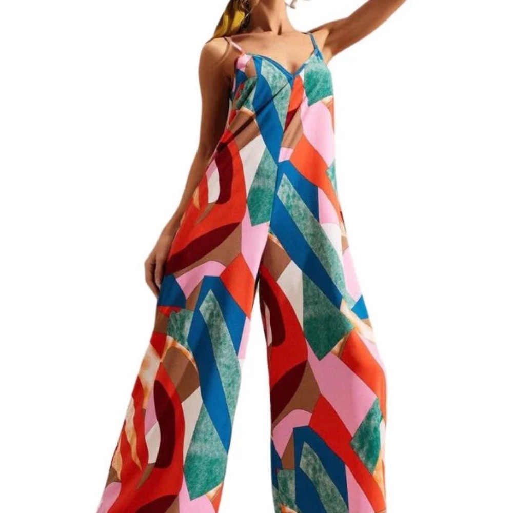 Colorful Geometric Women's Jumpsuit